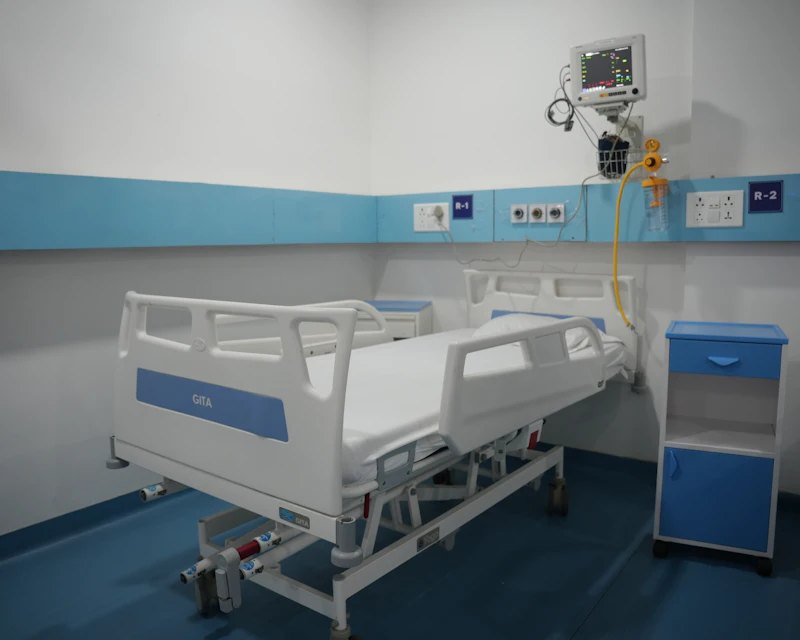 Modern patient room at Future Health Point